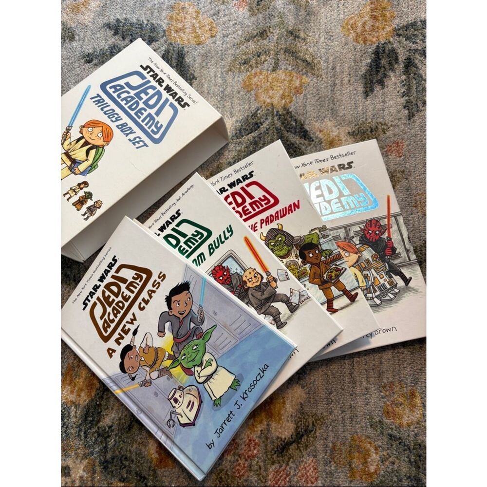 EUC Hardcover Jedi Academy Series Trio Plus One Extra